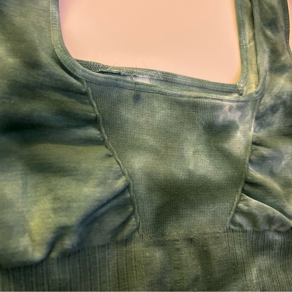FREE PEOPLE Good Karma Square neck Bra Tye Dye - Picture 4 of 7
